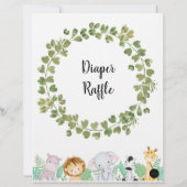 Safari Diaper Raffle Poster (Rückseite)