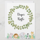 Safari Diaper Raffle Poster (Vorderseite)