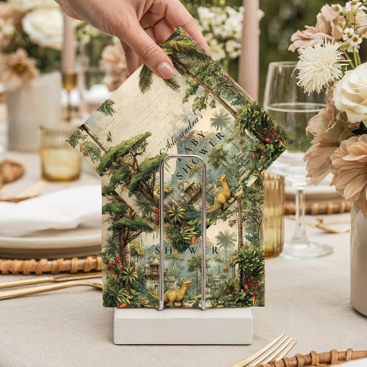 Safari Dino Baby Shower Serviette