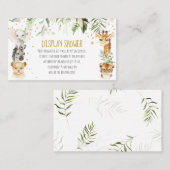 Safari Display Showcard Platzkarte (Vorne/Hinten)