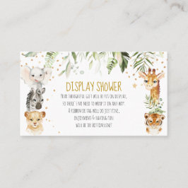Safari Display Showcard Platzkarte