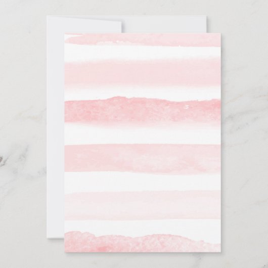 Safari Drive by Baby Dusche Einladung Rosa Blütenw (Rückseite)