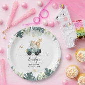 Safari Drive by Baby Shower Paper Decke Pappteller (Party)