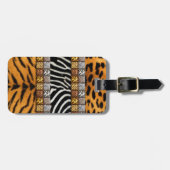 Safari-Drucke Gepäckanhänger (Vorderseite horizontal)