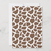 Safari-Dschungel-Affe-Babyparty-Einladungen Einladung (Rückseite)