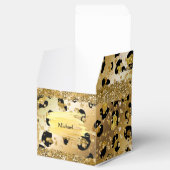 Safari Dschungel Leopard Gold Afrika Themenparty F Geschenkschachtel (Geöffnet)