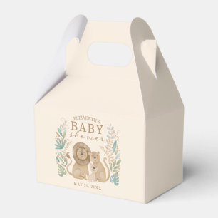 Safari-Dschungel-Löwe-Junge-Baby-Party Geschenkschachtel