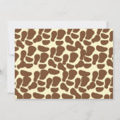 Safari-Dschungel-Tier-Babyparty-Einladungen Einladung (Rückseite)