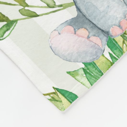 Safari-Dschungel-Zoo-TierWurfs-Decke Fleecedecke (Ecke)