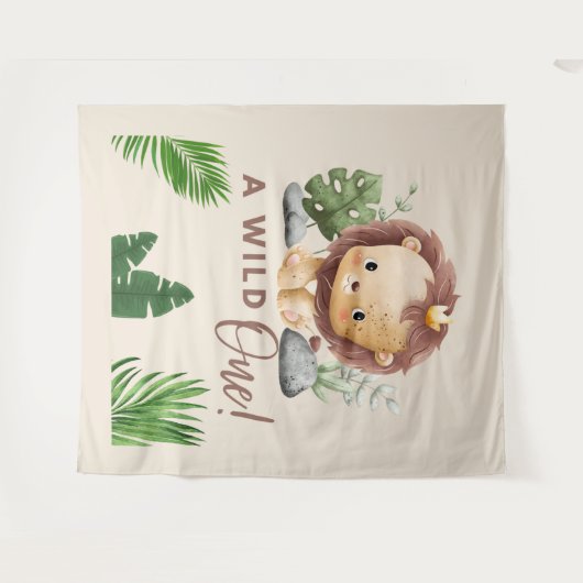 Safari-Dschungelkinder Wandteppich (Vorderseite (Horizontal))