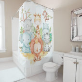 Safari Duschvorhang, Kinder Badezimmer Dekoration Duschvorhang (Beispiel)