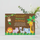 Safari Einladung/Safari Einladung (Stehend Vorderseite)