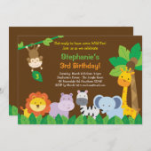 Safari Einladung/Safari Einladung (Vorne/Hinten)