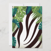 Safari Einladung zum 1. Geburtstag (Rückseite)