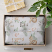 Safari Elefant Giraffe Zebra Flamingo Löwe Tier Seidenpapier (Geschenk)