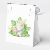 Safari-Elefant Happy Birthday Favor Box Geschenkschachtel (Rückseite)