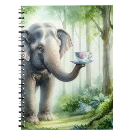 Safari-Elefant Notizblock (Vorderseite)