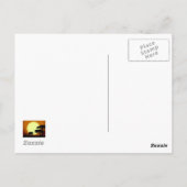 Safari-Elefanten bei Sonnenuntergang Postkarte (Rückseite)