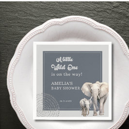 Safari Elephant Baby Dusche Party Napkins Serviette