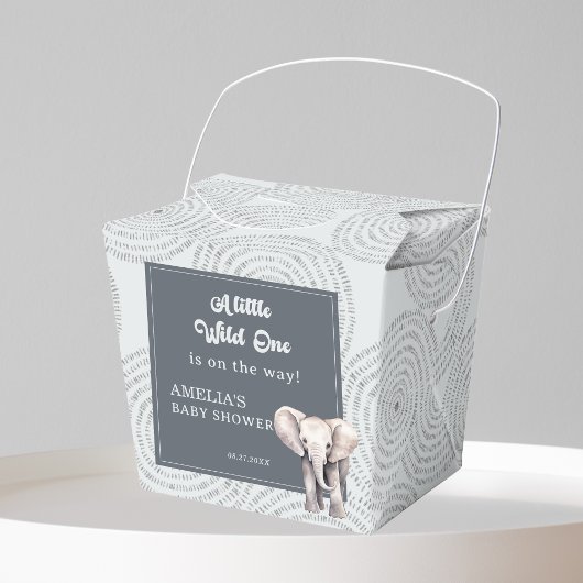 Safari Elephant Baby Shower Fevor Box Geschenkschachtel