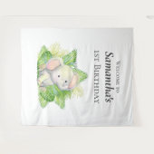 Safari Elephant Backdrop Wandteppich (Vorderseite (Horizontal))