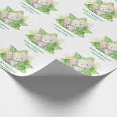 Safari Elephant Geschenkpapier (Ecke)