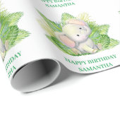 Safari Elephant Geschenkpapier (Rolleneckpunkt)