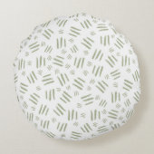 Safari Elephant Giraffe Zebra Flamingo Lion Rundes Kissen (Rückseite)