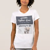 Safari Elephant Mommy-to-Be Baby Shower Shirt (Vorderseite)