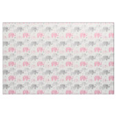Safari Elephant Pink Gray Stoff (Yard (91,4 cm))