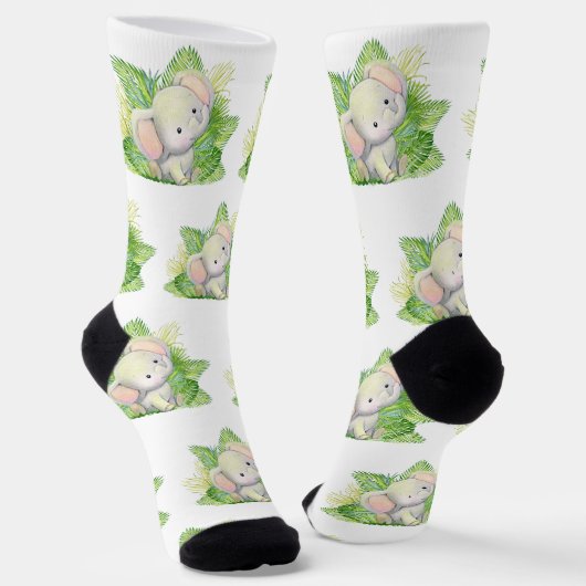 Safari Elephant Socks Socken (Gewinkelt)