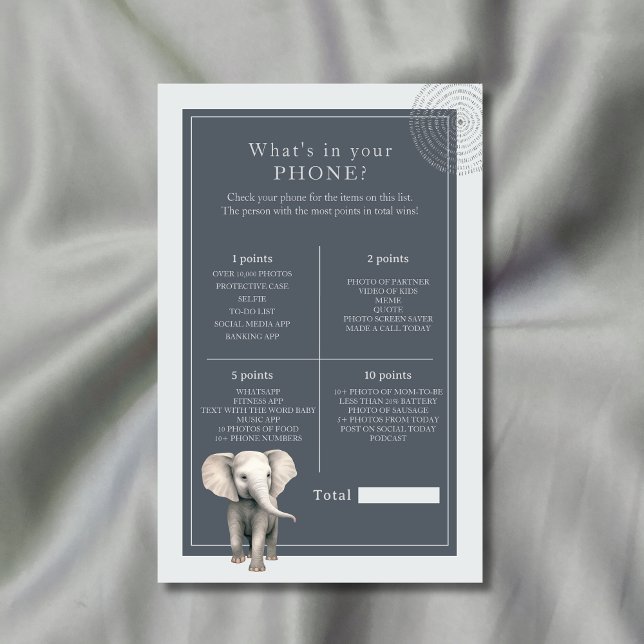 Safari Elephant Was ist in Ihrem Telefon Baby-Dusc (Von Creator hochgeladen)