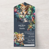 Safari-Erlebnis Löwe Cb Dschungel Grünzoo All In One Einladung (Innen Boden)