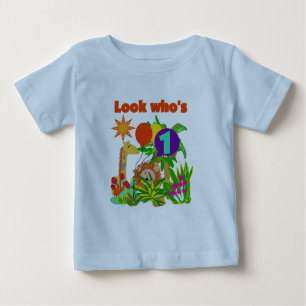 Safari-erste Geburtstags-T-Shirts und Geschenke Baby T-shirt