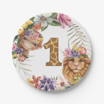 Safari Erster Geburtstag von Wildtier-Affen