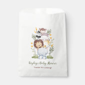 Safari Favor Bags - Jungle Animals Boy Baby Dusche Geschenktütchen (Vorderseite)