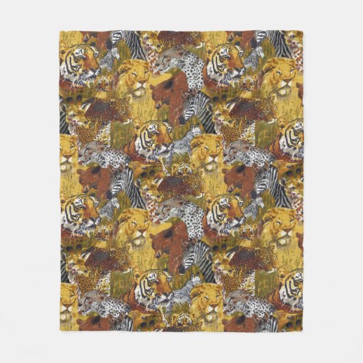 Safari Fleecedecke (Vorderseite)
