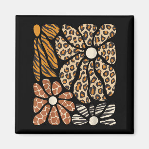 Safari Floral Boho Blumen Süße Tiere Mädchen Magnet