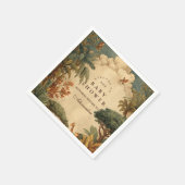 Safari Foliage & Friends Baby Shower Serviette (Ecke)