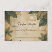 Safari Forest Creatures Diapper Raffle Begleitkarte (Vorderseite)