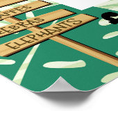 Safari Foto Booth Frame Poster - Jungle Geburtstag (Ecke)