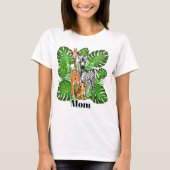 Safari-Freunde - Giraffe, Zebra, Tiger, Dschungel T-Shirt (Vorderseite)