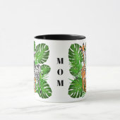 Safari-Freunde - Giraffe, Zebra, Tiger, Dschungel Tasse (Zentrum)