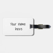 Safari-Freunde, Giraffe, Zebra, Tiger, Palm-Blätte Gepäckanhänger (Rückseite horizontal)