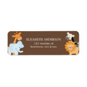 Safari Friends Address Labels (Vorne)