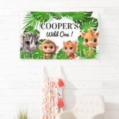 Safari Friends Giraffe zebra Affe Elefant Banner (Insitu)