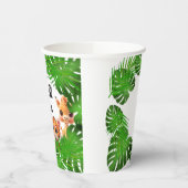 Safari Friends Giraffe zebra Affe Elefant Pappbecher (Links)