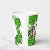 Safari Friends Giraffe zebra Affe Elefant Pappbecher (Rechts)