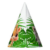 Safari Friends Giraffe zebra Affe Elefant Partyhütchen (Rückseite)