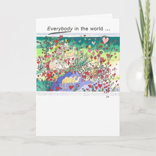 Safari Friendship Card Karte (Vorderseite)